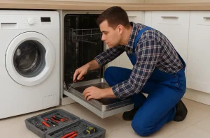 Technician Fix Dishwasher Not Cleaning problems